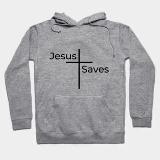 Jesus Saves | Christian Design |Typography Hoodie